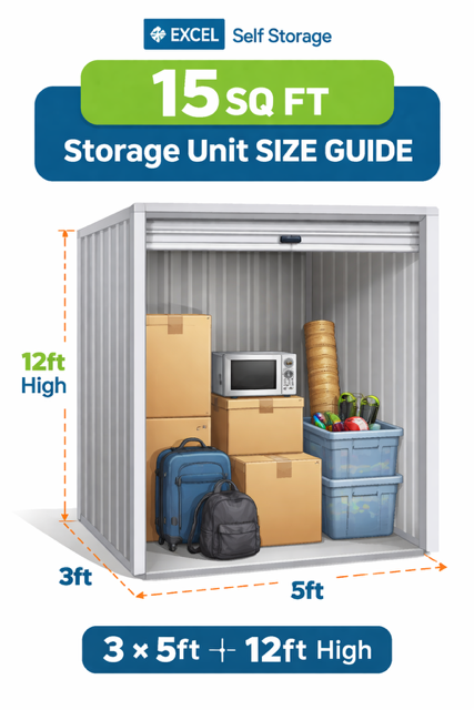 15 SQ FT (Declutter/Large Cupboard)