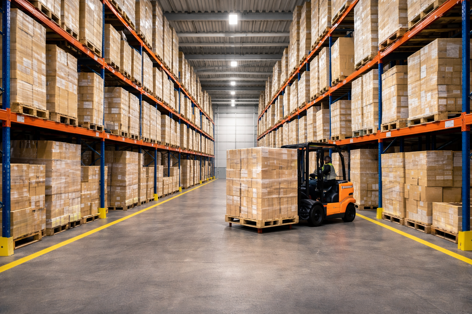 Bulk pallet storage space